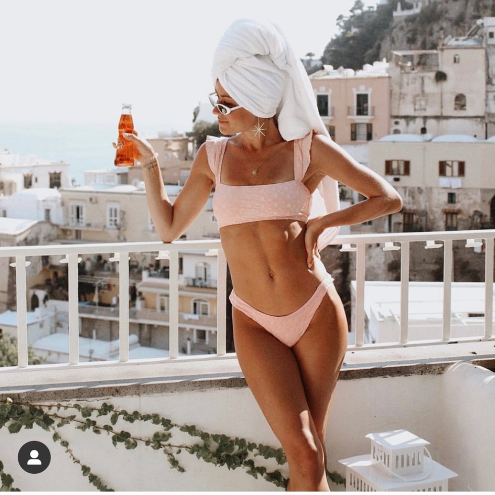 Dippin Daisys Pink Eyelet Bikini